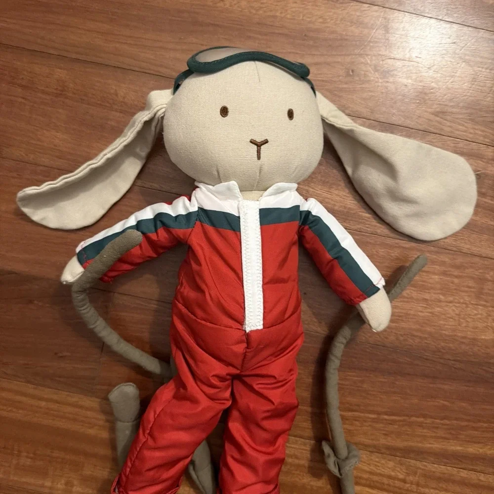 Hearth And Hand With Magnolia Plush Ski Bunny Goggles 13.5